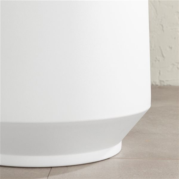 South Shore Dalya 16 1/4-in H White Plastic Round Pot Holder