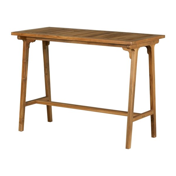 Table bistro en bois de teck naturel Agave de South Shore 53,25 po L.