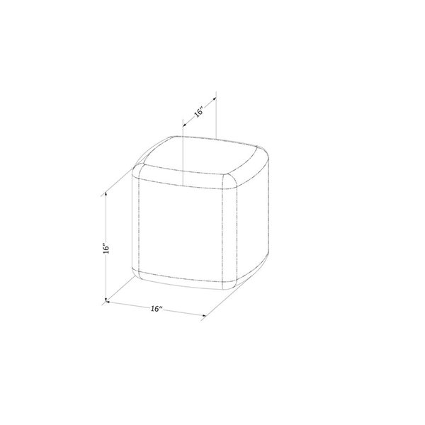 Table d’appoint extérieure Dalya South Shore en résine gris foncé aux coins arrondis 16 po