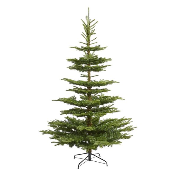 Nearly Natural 7.5-ft Layered Washington Spruce Artificial Christmas Tree with 1325 Bendable Branches