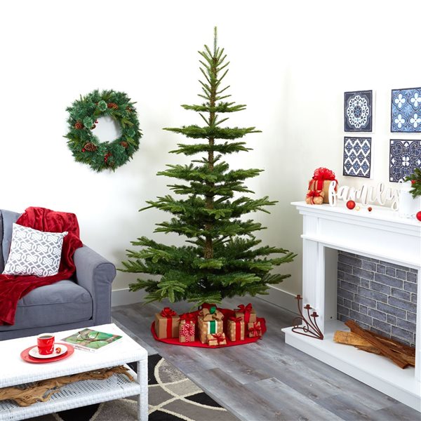 Nearly Natural 7.5-ft Layered Washington Spruce Artificial Christmas Tree with 1325 Bendable Branches