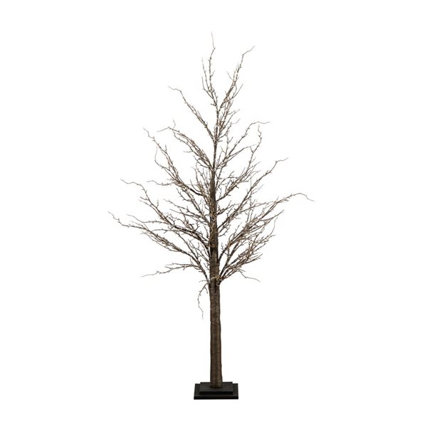 Nearly Natural 5-ft Pre-Lit Artificial Twig Tree with 360 Warm White LED Lights