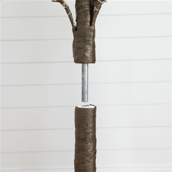 Nearly Natural 6-ft Pre-Lit Artificial Twig Tree with 480 Warm White LED Lights