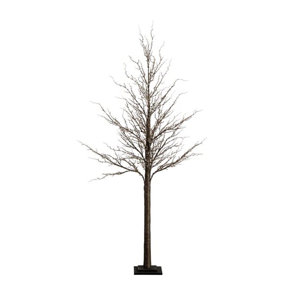 Nearly Natural 6-ft Pre-Lit Artificial Twig Tree with 480 Warm White LED Lights