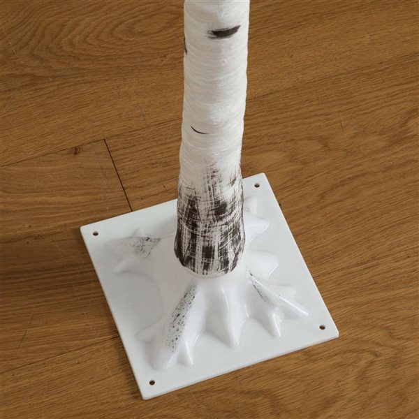 Nearly Natural 6-ft Pre-Lit Artificial White Birch Tree with 400 Color Changing LED Lights