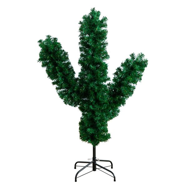 Nearly Natural 4-ft Artificial Cactus Christmas Tree