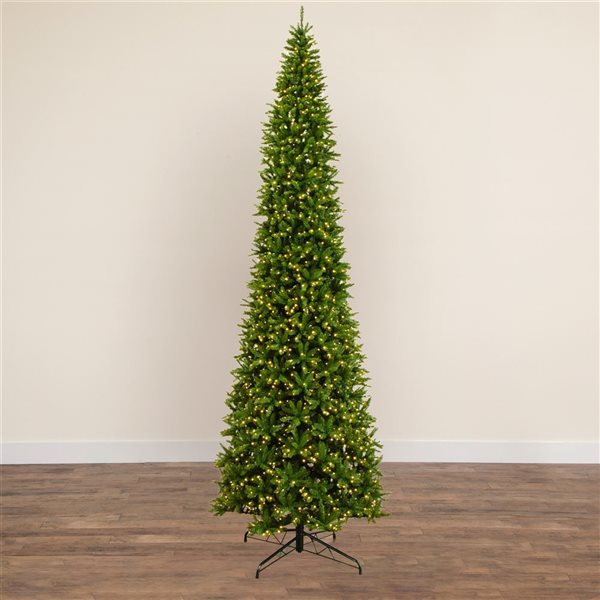 Nearly Natural 15-ft Artificial Slim Green Mountain Pine Christmas