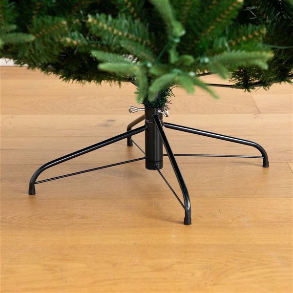 Nearly Natural 7-ft Pre-Lit Artificial Edmonton Fir Light Show Memory Shape Christmas Tree