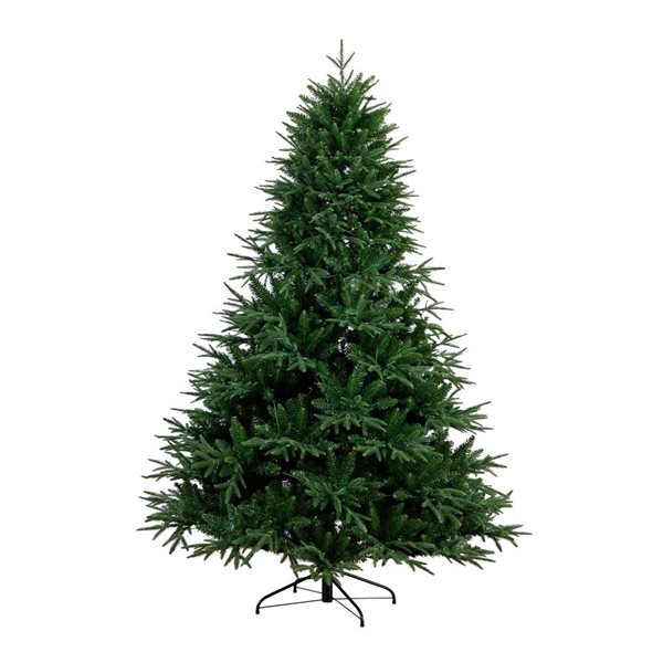 Nearly Natural 7-ft Pre-Lit Artificial Edmonton Fir Light Show Memory Shape Christmas Tree