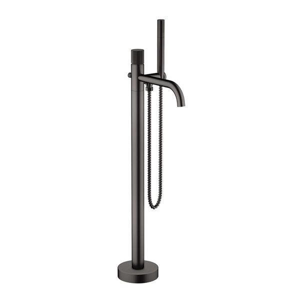 Agua Canada Salia Matte Black Single-Handle Freestanding Bathtub Faucet with Hand-Held Shower