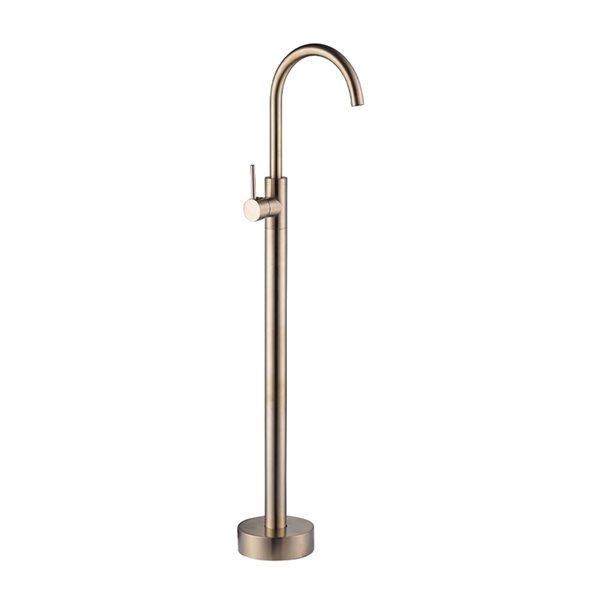 Agua Canada Subito Brushed Gold Single-Handle Freestanding Bathtub Faucet