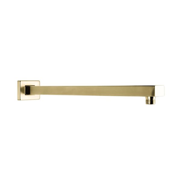 Agua Canada Vivien 16-in Brushed Brass Rectangular Shower Arm