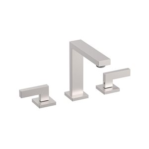 Agua Canada Ramirez Brushed Nickel 2-Handle Square Bathroom Sink Faucet