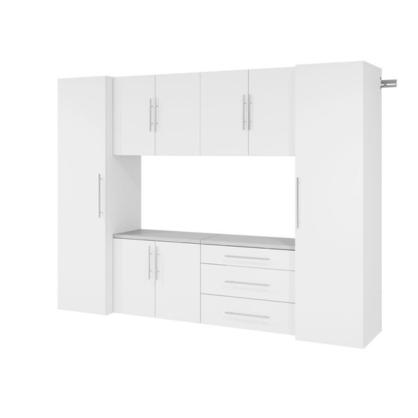 Prepac U HangUps White Wall Work Storage Cabinet Set - 6 Pcs