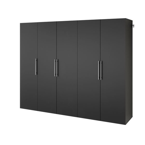 Prepac M HangUps Black Wall Storage Cabinet Set - 3 Pcs