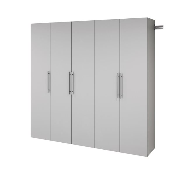 Prepac R HangUps Grey Wall Work Storage Cabinet Set - 3 Pcs