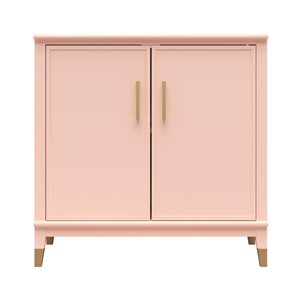 CosmoLiving by Cosmopolitan Westerleigh 2-Door Accent Cabinet, Pale Pink