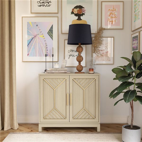 Mr. Kate Neely Accent Cabinet, Pale Oak