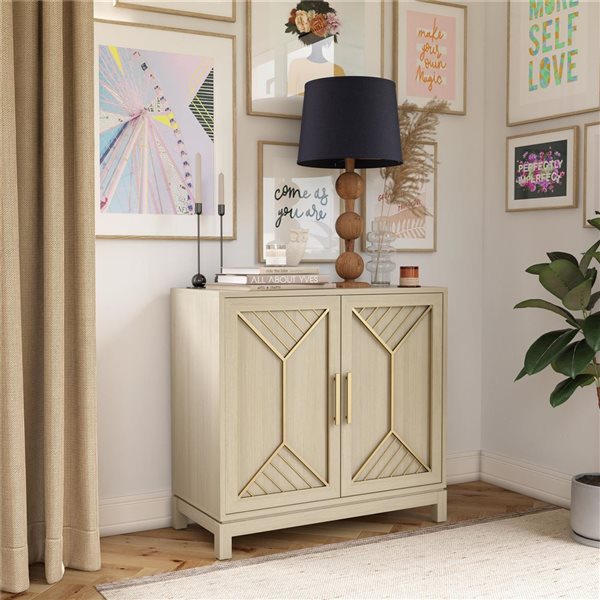 Mr. Kate Neely Accent Cabinet, Pale Oak