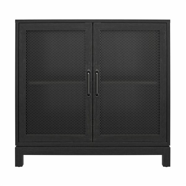 Mr. Kate Tess Accent Cabinet, Black Oak