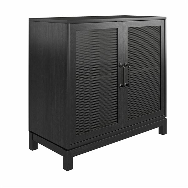 Mr. Kate Tess Accent Cabinet, Black Oak