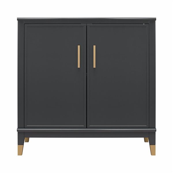 CosmoLiving by Cosmopolitan Westerleigh 2-Door Accent Cabinet, Black