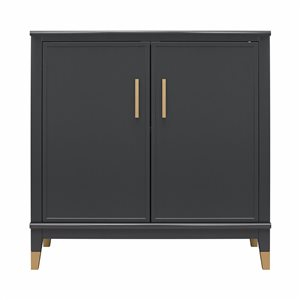 CosmoLiving by Cosmopolitan Westerleigh 2-Door Accent Cabinet, Black