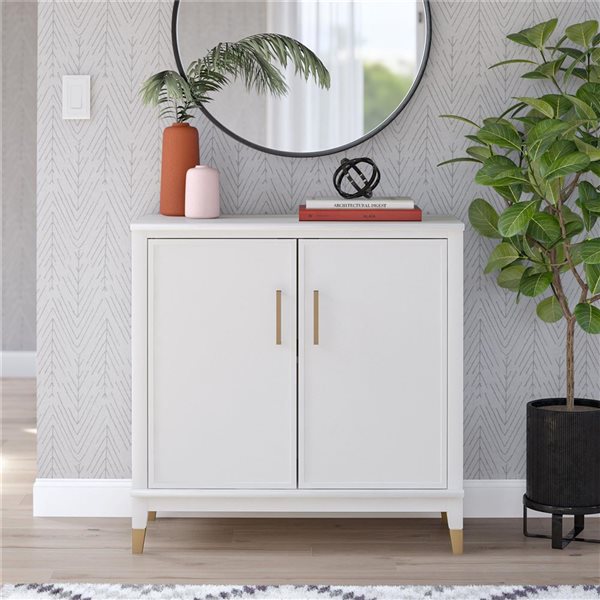 CosmoLiving by Cosmopolitan Westerleigh 2-Door Accent Cabinet, White