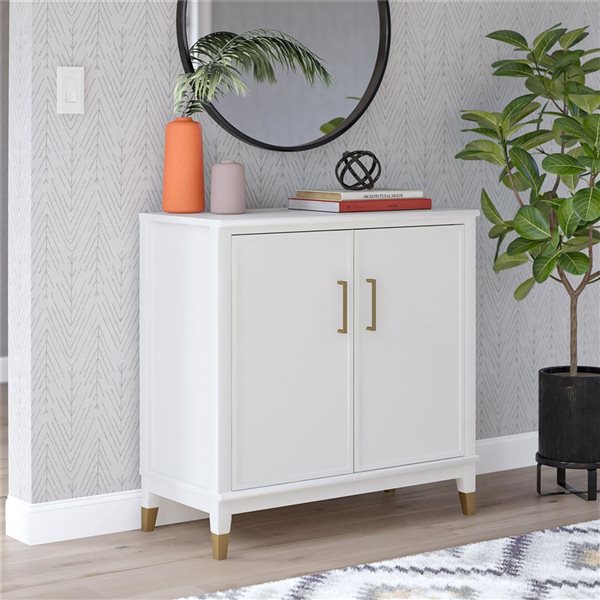 CosmoLiving by Cosmopolitan Westerleigh 2-Door Accent Cabinet, White