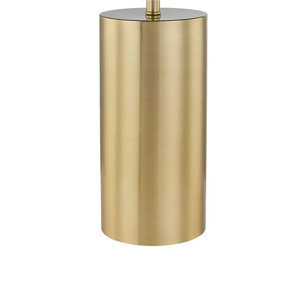 A&E Bath and Shower Chaze Gold Metal Plug-In Mushroom Shade Table Lamp