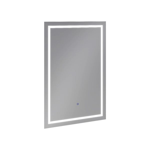 Miroir mural rectangulaire sans cadre Markelle de A&E Bath & Shower 30 L. x 42 po h. éclairage à DEL