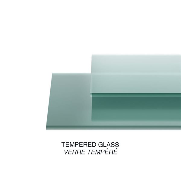 A&E Bath and Shower Nevada 38-in Black Metal and White Acrylic Neo-Angled Shower Kit