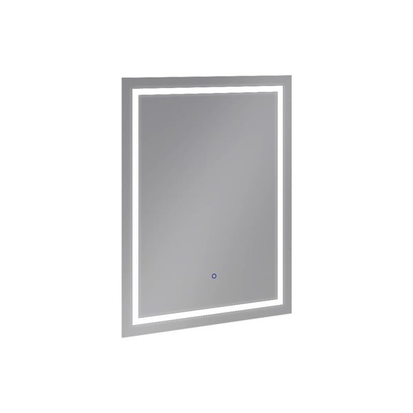 Miroir mural rectangulaire sans cadre Markelle de A&E Bath & Shower 24 L. x 32 po h. éclairage à DEL