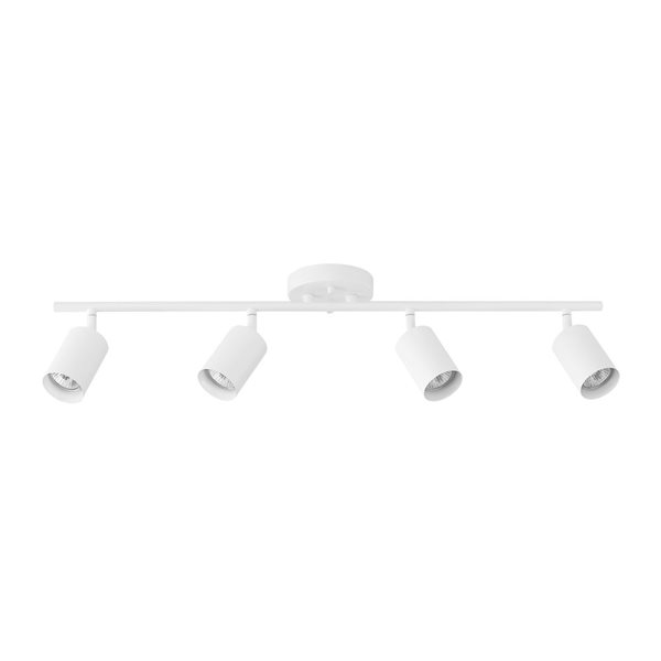 Rail d'éclairage Globe Electric 4 lumières 30 po blanc mat