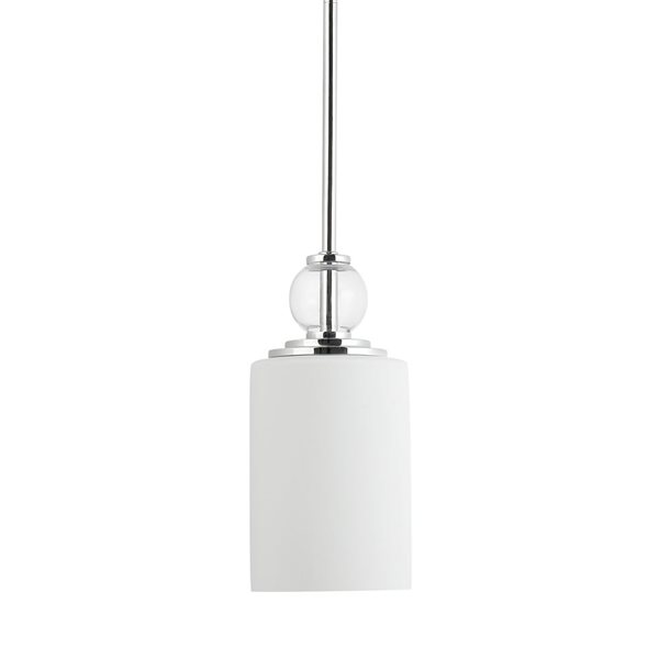 Globe Electric Crystalline 1-Light Polished Chrome Pendant