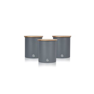 Swan Nordic Set of 3 Cannisters - Grey