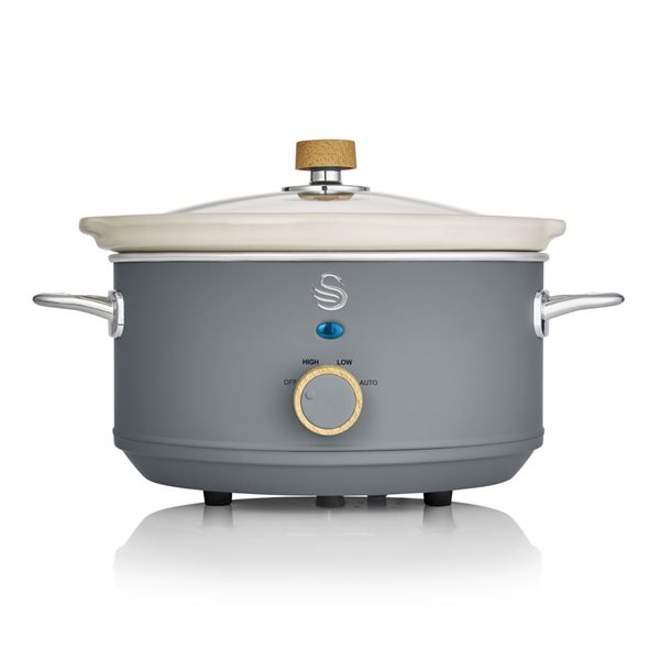 Swan Nordic 3.5L Slow Cooker - Grey