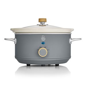 Swan Nordic 3.5L Slow Cooker - Grey