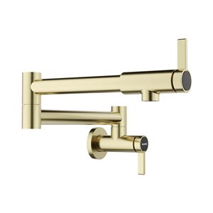 BLANCO Culina II Wall-Mounted Pot Filler - Satin Gold