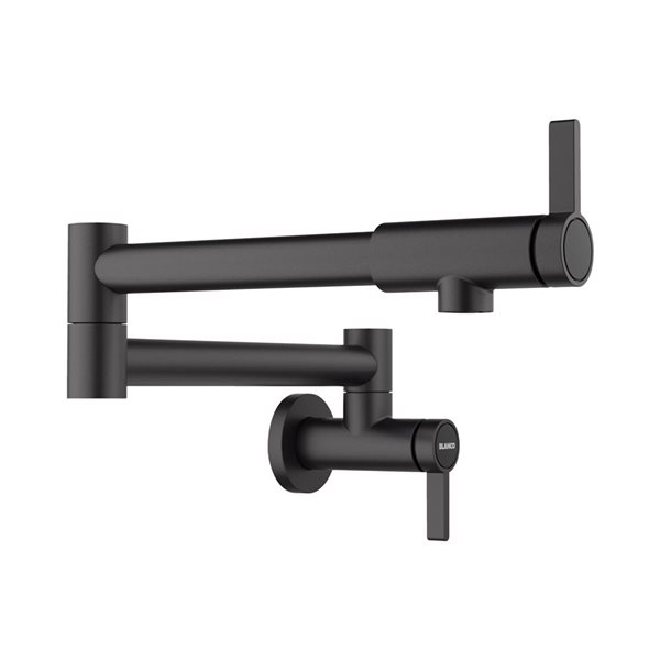 BLANCO Culina II Wall-Mounted Pot Filler - Matte Black