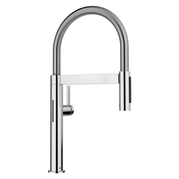 BLANCO Culina II Mini Semi-Pro Pull Down Touchless Kitchen Faucet - Chrome