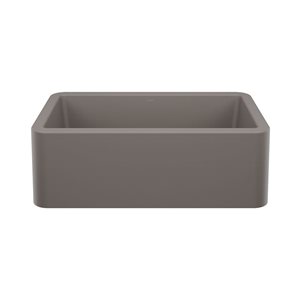 BLANCO Ikon SILGRANIT 30-in Single Bowl Apron-Front Farmhouse Sink - Volcano Grey