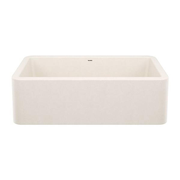 BLANCO Ikon SILGRANIT 33-in Single Bowl Apron-Front Farmhouse Sink - Soft White