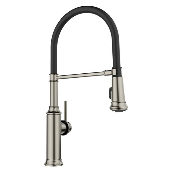 BLANCO Empressa Semi Pro Pull Down Kitchen Faucet - Satin Platinum