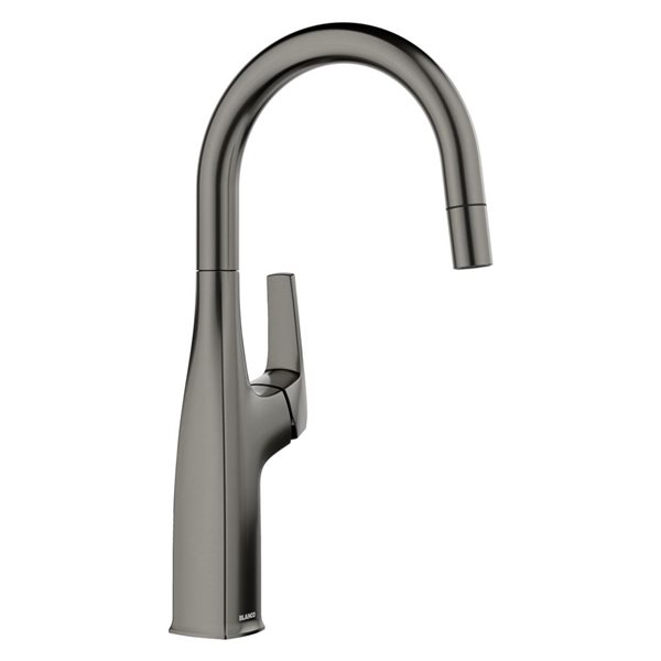 BLANCO Rivana Pull Down Bar and Prep Faucet - Satin Dark Steel