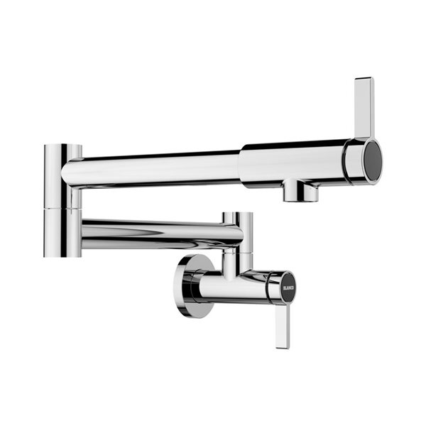 BLANCO Culina II Wall-Mounted Pot Filler - Chrome