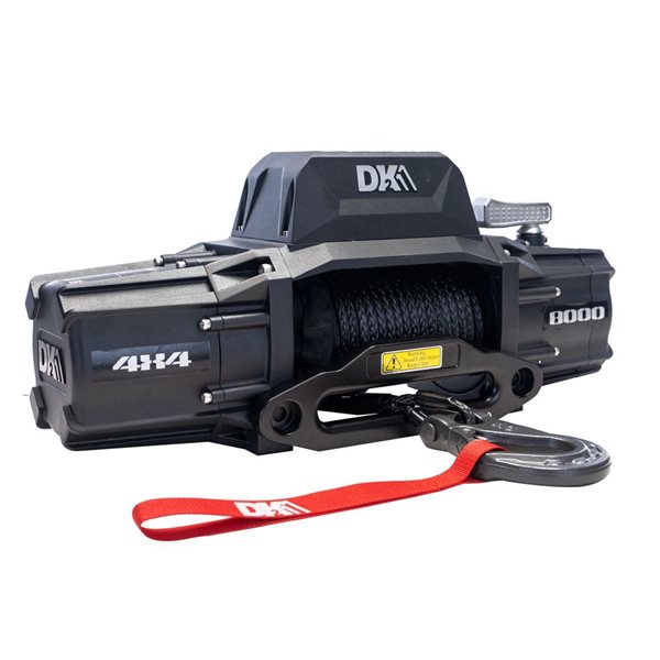 DK2 8,000 lb Premium Electric 4x4 Winch with Synthetic Rope