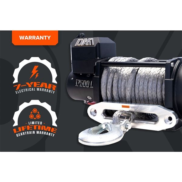 DK2 17,500 lb Premium Electric OEM Winch with Synthetic Rope