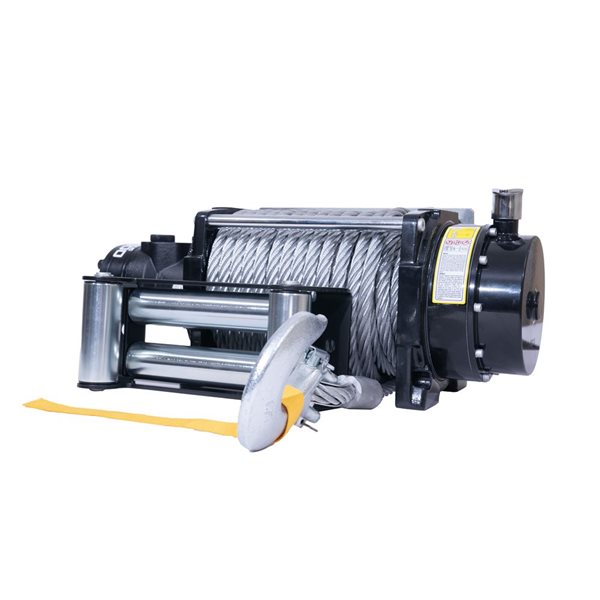 DK2 20,000 lb Hydraulic Winch with Steel Cable