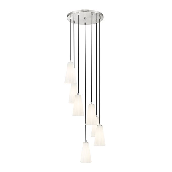 Z-Lite Farrell Brushed Nickel 7 Light Chandelier